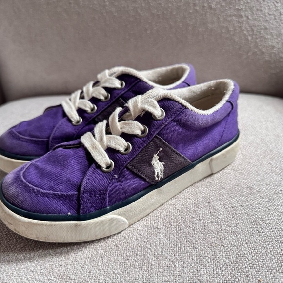 Polo Ralph Lauren Kids Shoes Size 12 Purple - Picture 2 of 6
